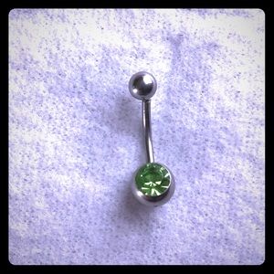 Peridot Belly ring